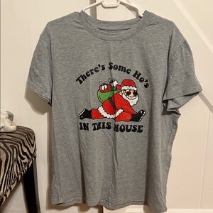 Gray Santa Holiday T-Shirt